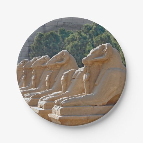 Avenue of Sphinxes in Karnak Temple _ Egypt Paper Plates