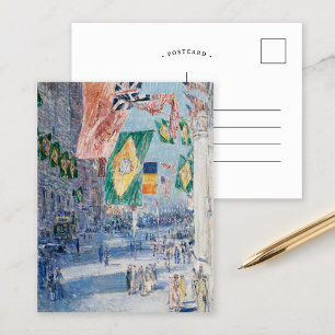 Avenue of the Allies Childe Hassam Postcard