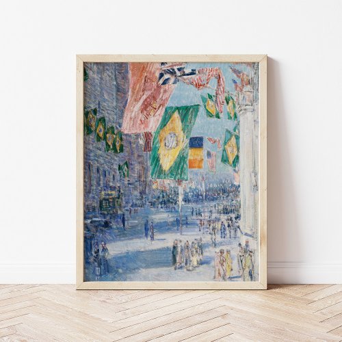 Avenue of the Allies  Childe Hassam Poster