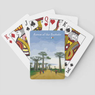 Avenue of the Baobabs, Madagascar - Landscape Poker Cards