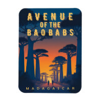 Avenue of the Baobabs Madagascar - Retro African 