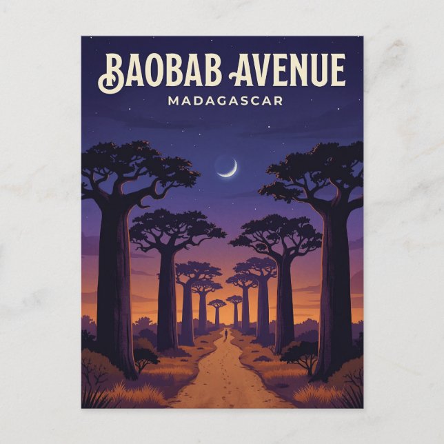 Avenue of the Baobabs, Morondava, Menabe Postcard (Front)