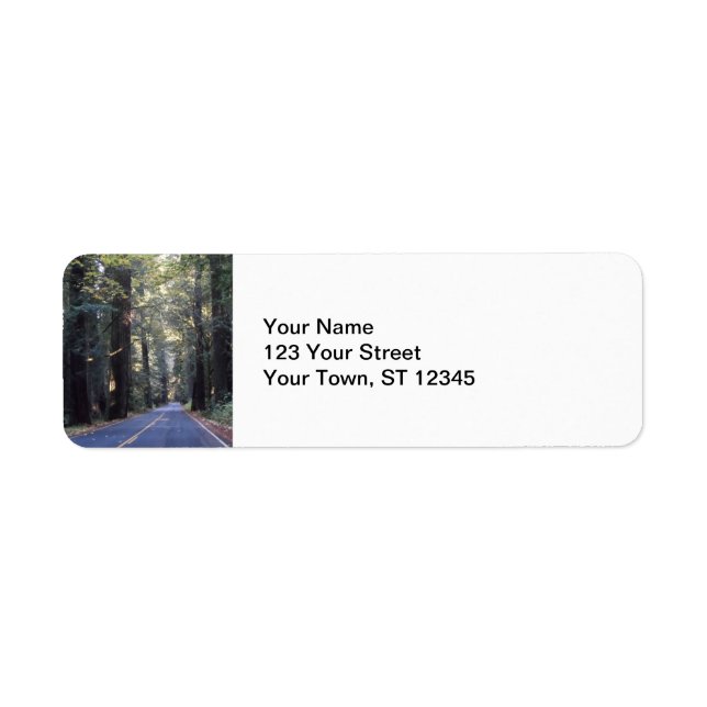 Avenue of the Giants- Humboldt Redwoods State Park Label (Front)