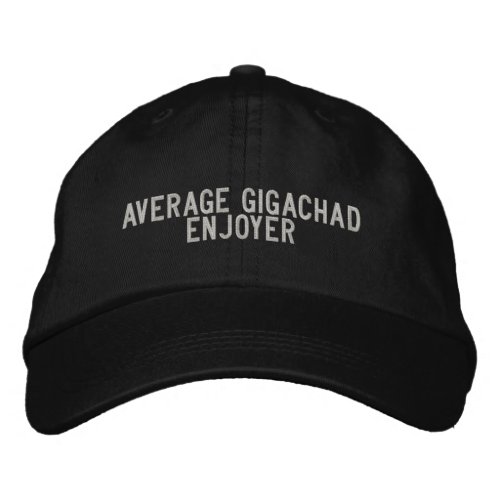Average Gigachad Enjoyer Embroidered Baseball Cap