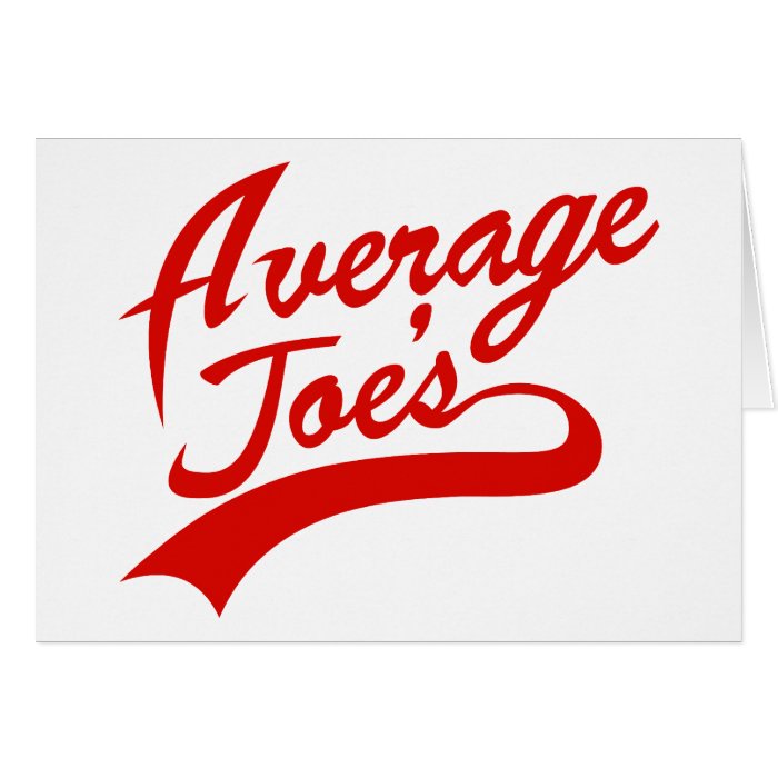 Average Joes Jersey   Average Joe's Gymnasium Greeting Card