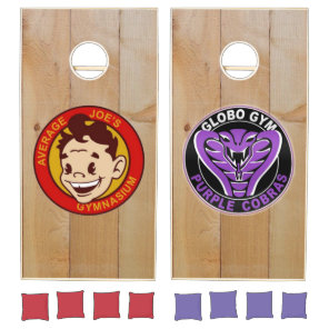 Average Joes Vs Globo Gym Purple Cobras Nostalgia Cornhole Set