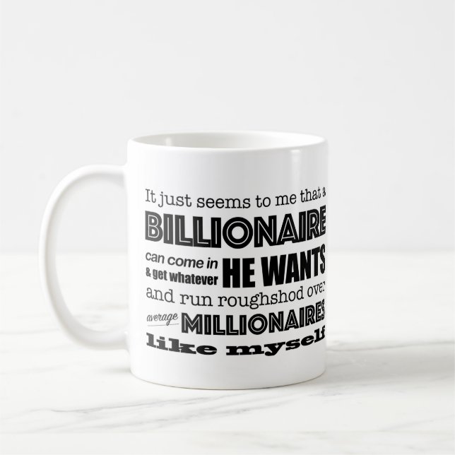 Average Millionaire of Palo Alto Coffee Mug (Left)
