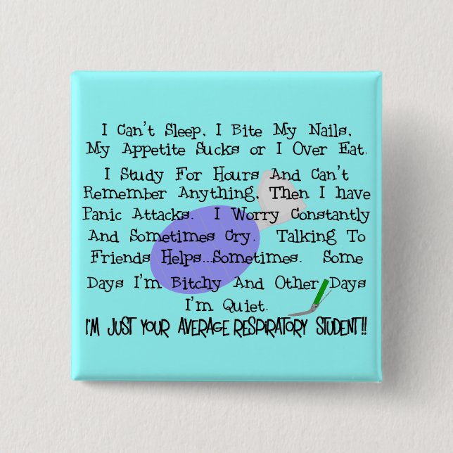 Average Respiratory Student Button (Front)