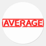 Average Stamp Classic Round Sticker