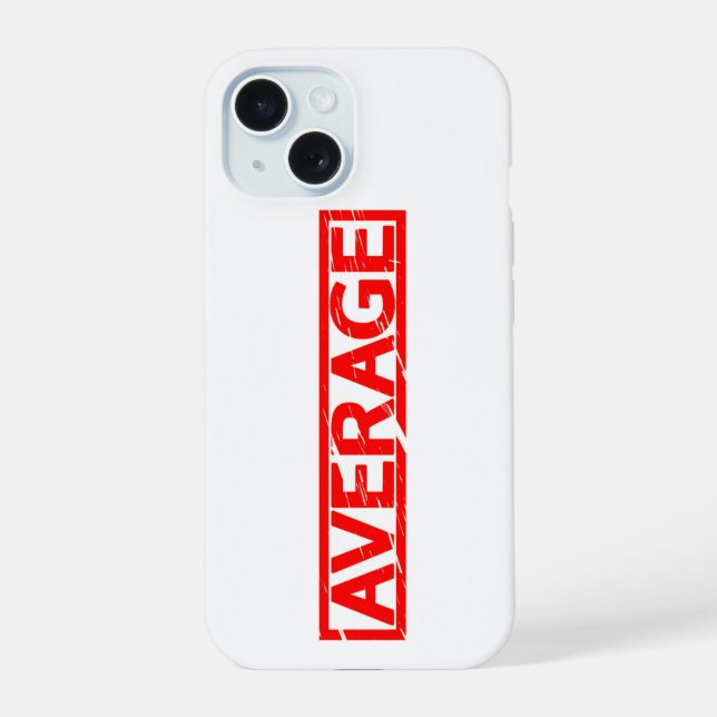 Average Stamp Iphone Case (Back)