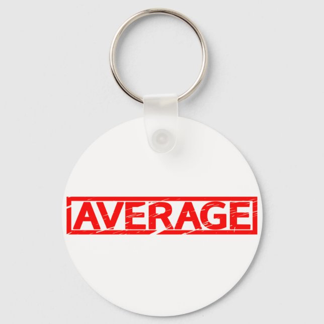 Average Stamp Keychain (Front)