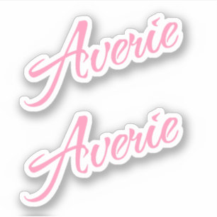 Averie name x2 sticker