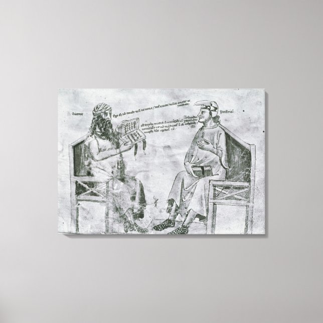 Averroes  in Conversation with Porphyry Canvas Print (Front)