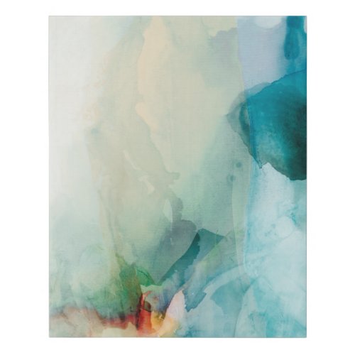 Aversion _ Blue Watercolor Faux Canvas Print