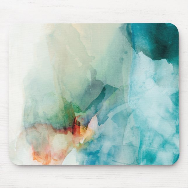 Aversion - Blue Watercolor Mouse Pad (Front)