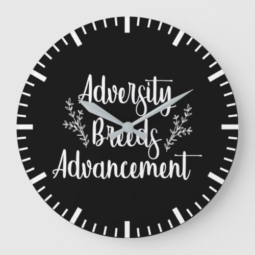 Aversity _ Gym Hustle Success Motivational Large Clock