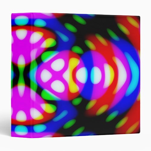 Avery Binder Abstract Trippy Colorful Background 3 Ring Binder