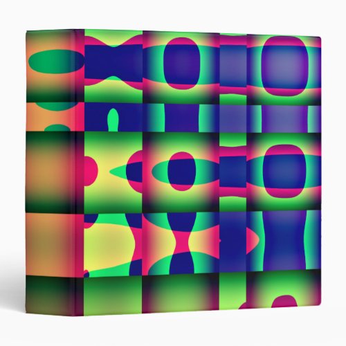 Avery Binder Abstract Trippy Geometric Background 3 Ring Binder