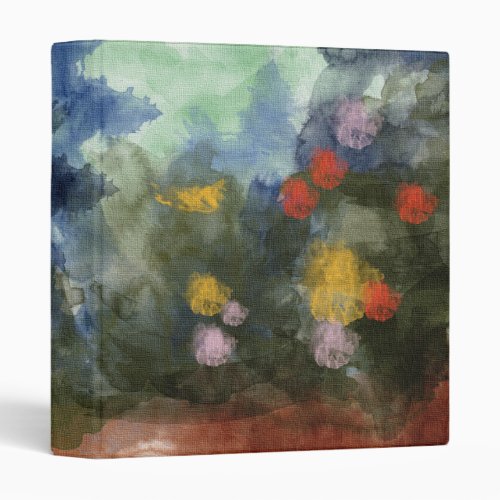 Avery Binder Flowered Path Watercolor 3 Ring Binder