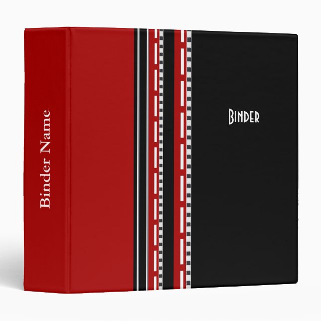 Avery Binder Red Black (Front/Spine)