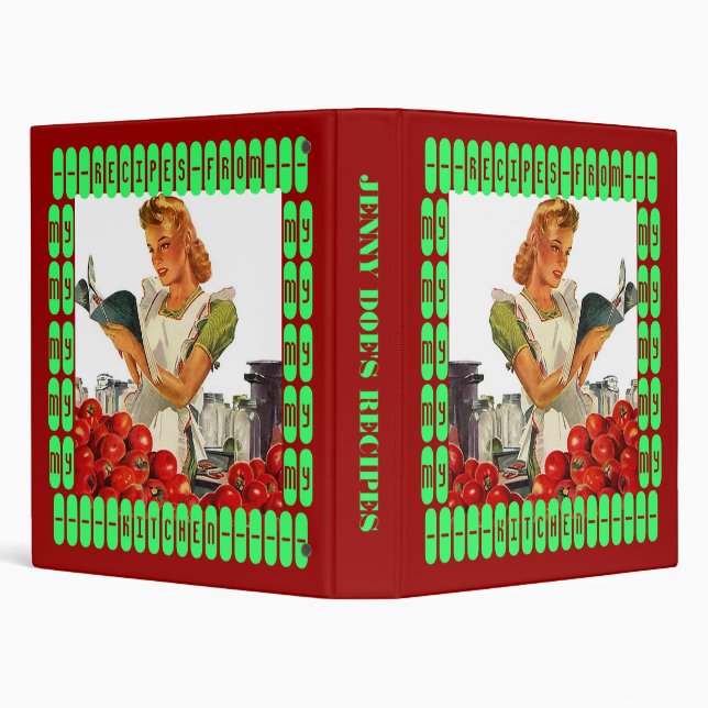 Avery Binder Retro FAMILY HEIRLOOM RECIPES FROM MY (Background)