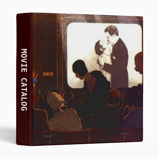 Avery Binder Retro MOVIE ORGANIZER CATALOG LISTS+ (Front/Spine)