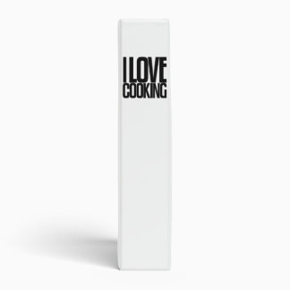 Avery Binder, Tall Skinny Text, I Love Cooking 3 Ring Binder