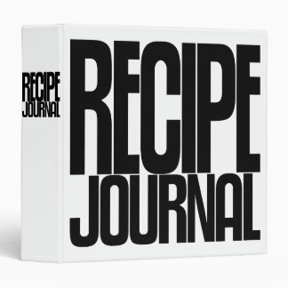 Avery Binder, Tall Skinny Text, Recipe Journal Binder