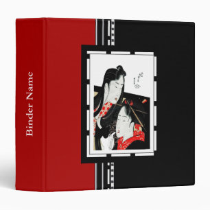 Avery Binder Vintage Art Asian Print