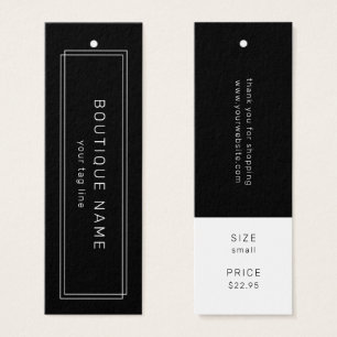 AVERY Black Hang Tags Clothing Label Price Tag