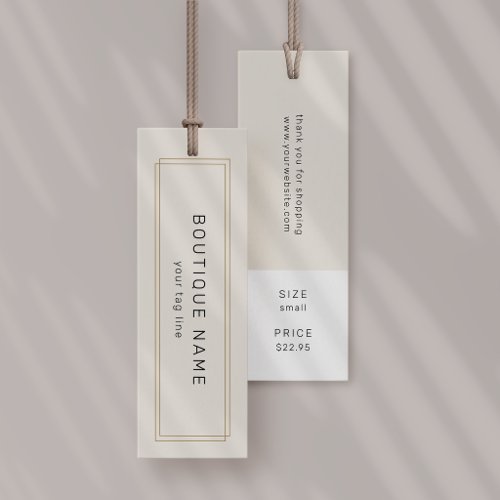 AVERY Chic Gold Hang Tags Clothing Label Price Tag
