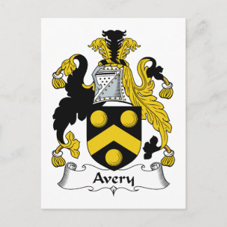 Avery Family Crest Postcard
