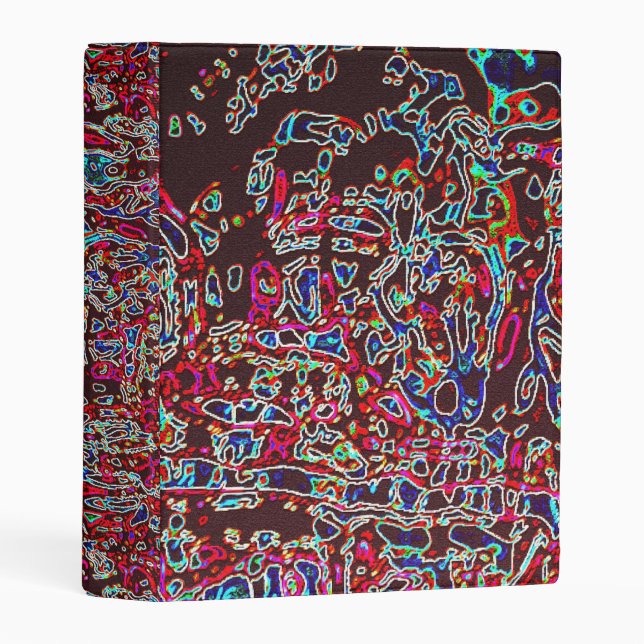 Avery Mini 1" Binder DIY CRYSTAL COLLAGE PATTERN (Front/Spine)