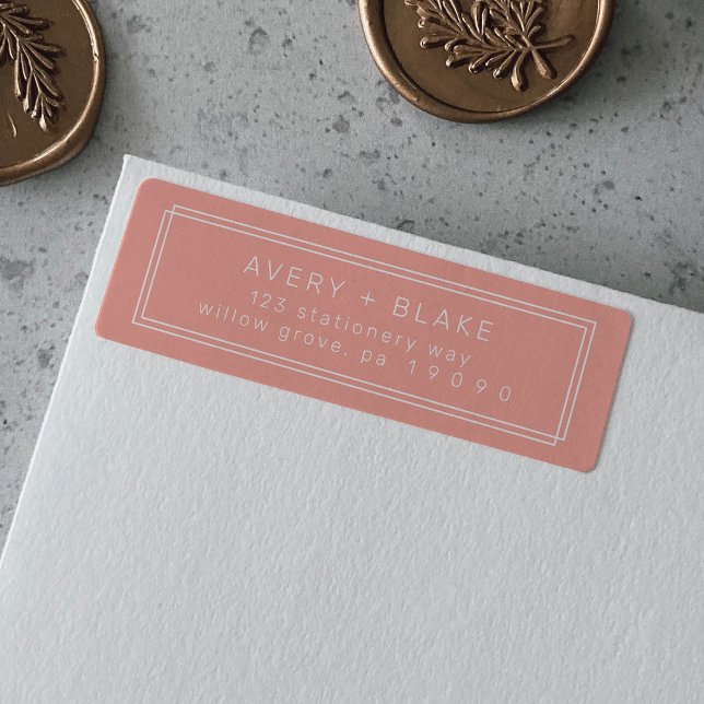 AVERY Minimal Blush Peach Return Address Labels (AVERY Minimal Blush Peach Return Address Labels)