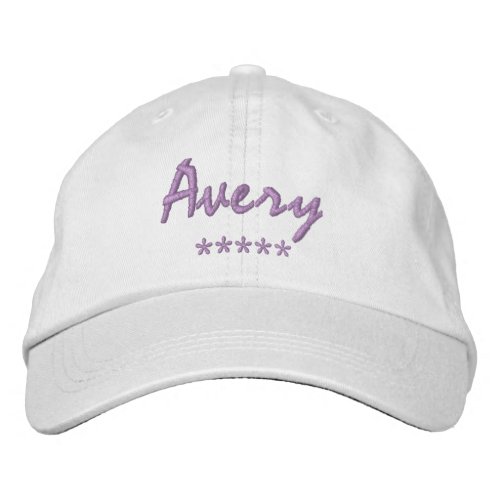 Avery Name Embroidered Baseball Cap