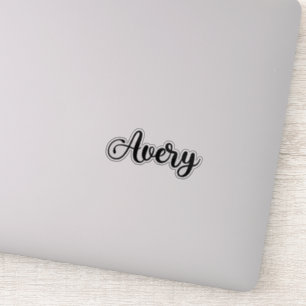 Avery Name - Handwritten Calligraphy Sticker