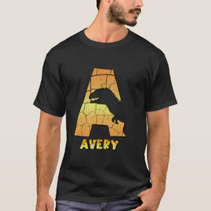 Avery personalized boys dinosaur cute custom kids T-Shirt