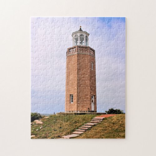 Avery Point Lighthouse Connecticut Jigsaw Puzzle