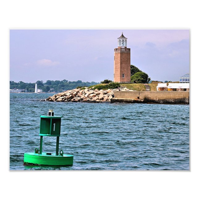 Avery Point Lighthouse, Connecticut Photo Print (Front)