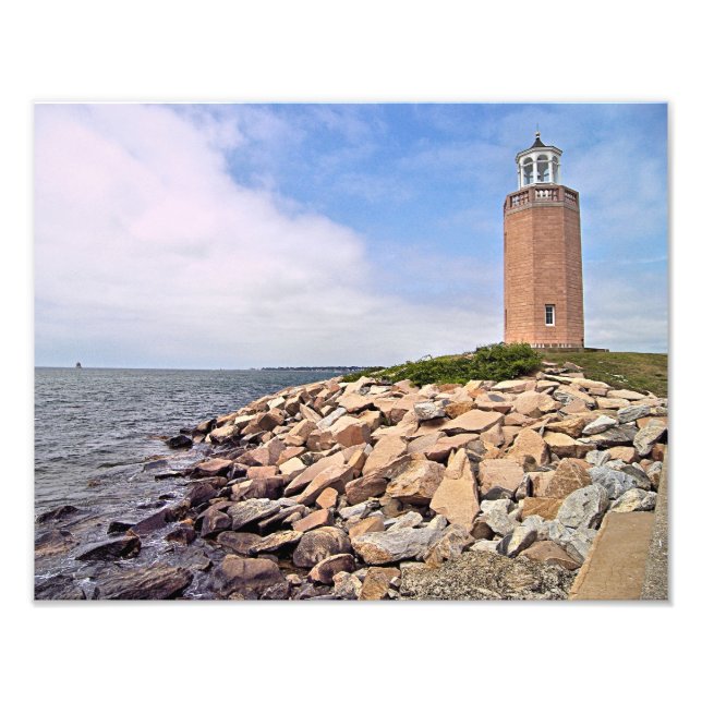 Avery Point Lighthouse, Connecticut Photo Print (Front)