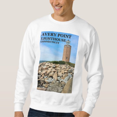 Avery Point Lighthouse Connecticut Sweatshirt