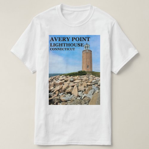 Avery Point Lighthouse Connecticut T_Shirt