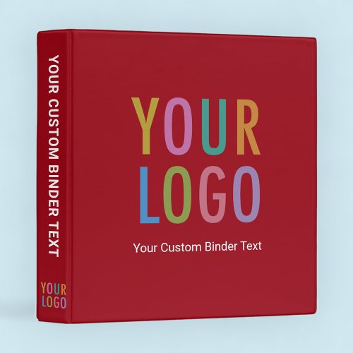 Avery Red Binder Custom Logo Personalized Cover