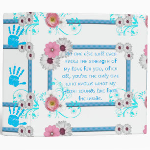 Avery Signature 2" Binder/Baby Boy with Quote 3 Ring Binder