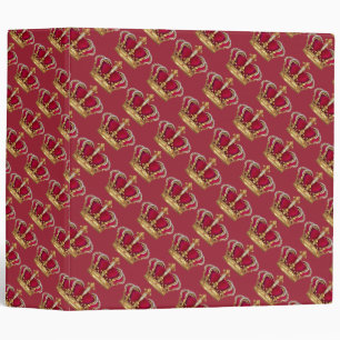 Avery Signature 2" Binder/Red and Gold Crowns 3 Ring Binder