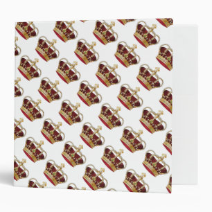 Avery Signature 2" Binder/Red and Gold Crowns 3 Ring Binder