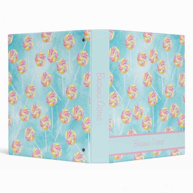 Avery Signature Binder, 1" - Lollipops 3 Ring Binder (Background)