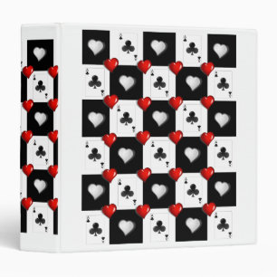 Avery Signature Binder Ace Cloves Red Hearts