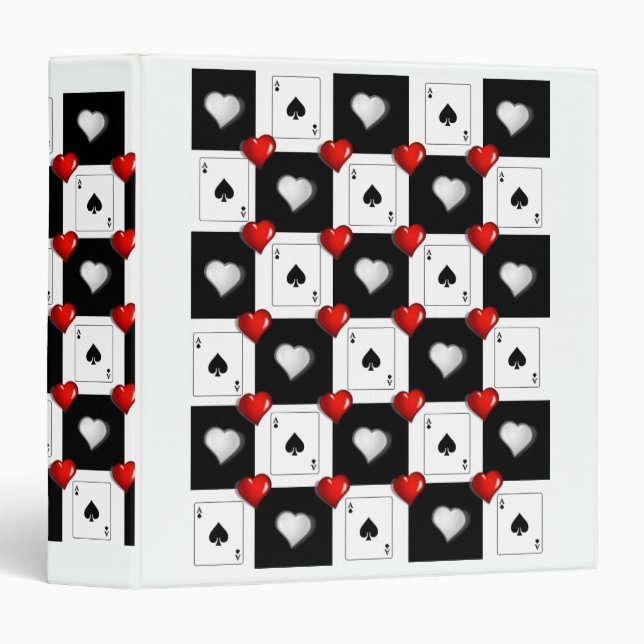 Avery Signature Binder Ace Spades Red Hearts (Front/Spine)