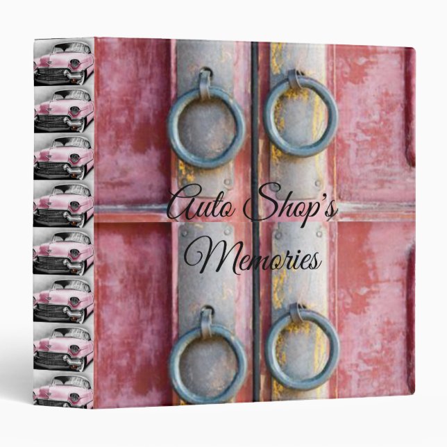 Avery Signature Binder Auto Shop's Memories (Front/Spine)
